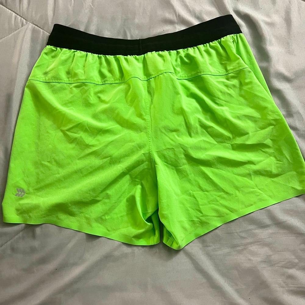 Neon Green Athletic Shorts
